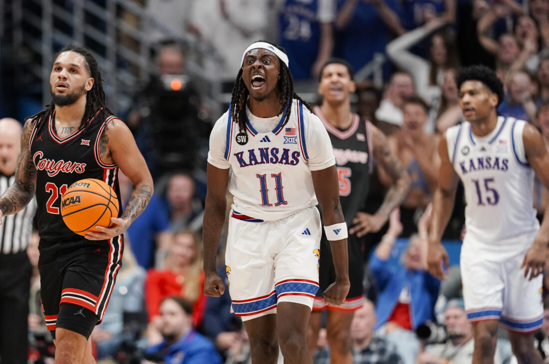 Photo Gallery: Kansas puts a beating on Houston, wins 69-56